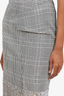 Roland Mouret Black/White Check and Sequin Skirt Size 2