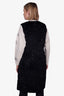 S' Max Mara Black Faux Persian Lamb Vest