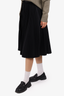 Sacai Luck Black Pleated Midi Skirt Size 1