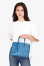 Saint Laurent 2014 Blue Leather Nano Sac de Jour Top Handle with Strap