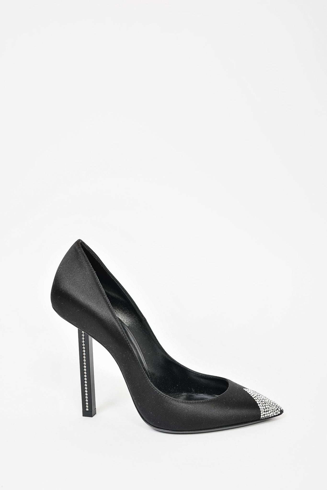 Saint laurent hot sale crystal heels