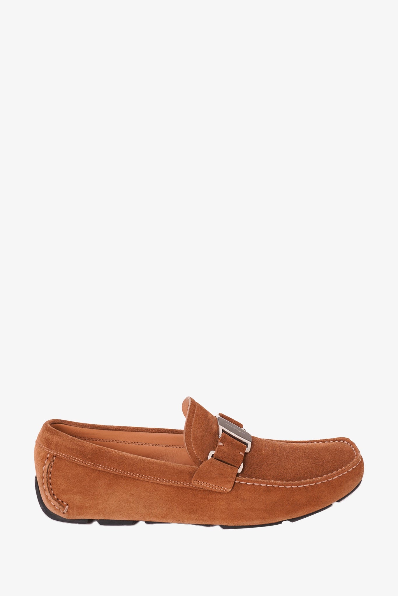 Brown suede ferragamo clearance loafers