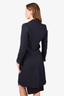 Sandro Navy Wool Double Breasted Coat Size 36