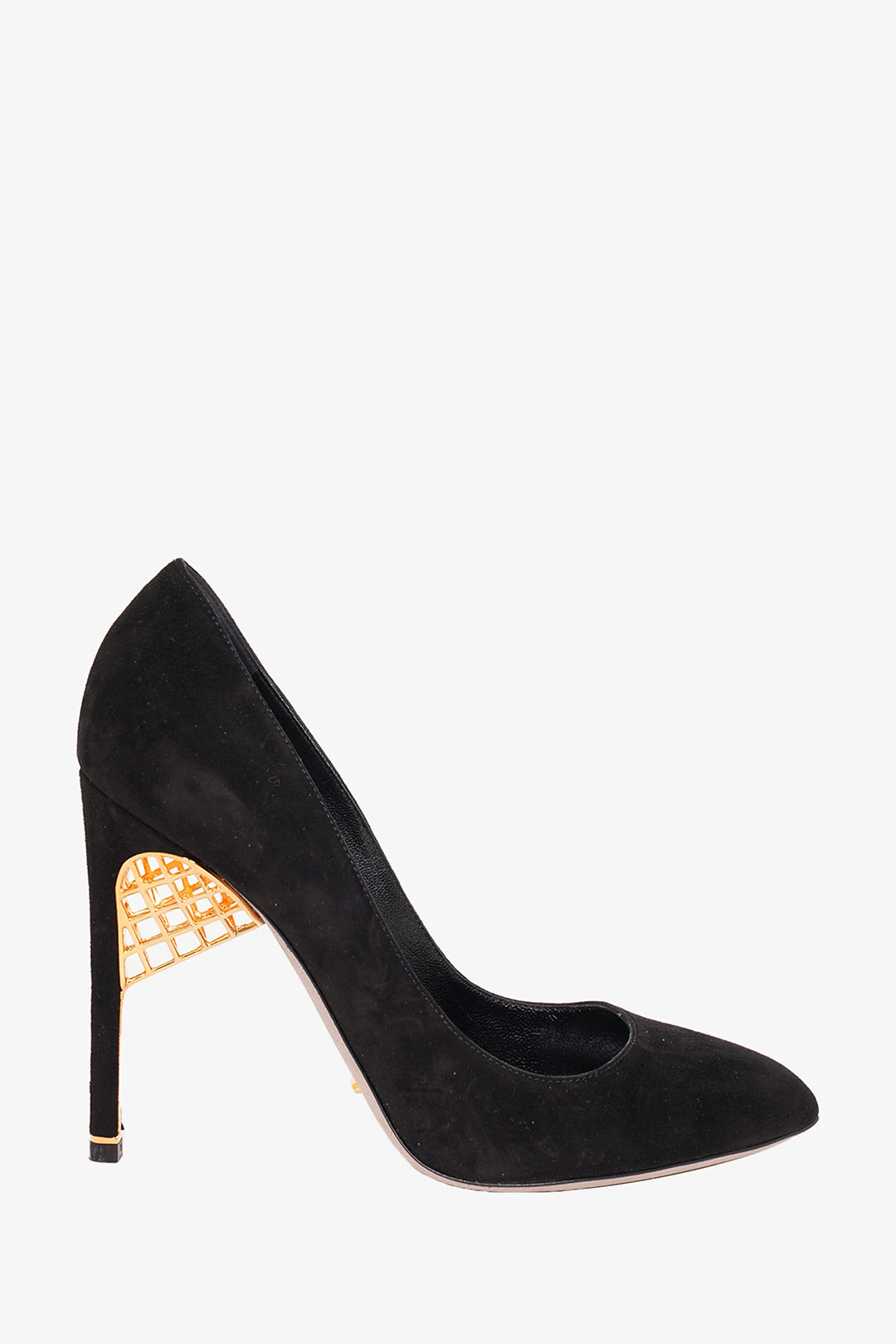 Sergio rossi black sales suede pumps