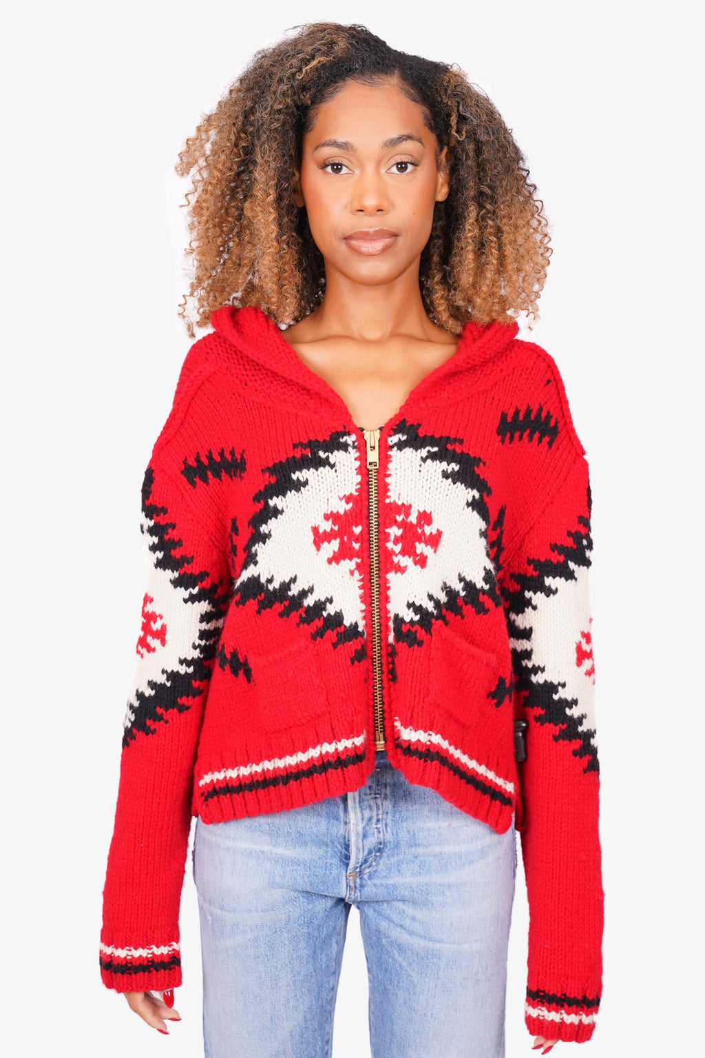 Smythe x Augden Red Zip-up Sweater – Mine & Yours