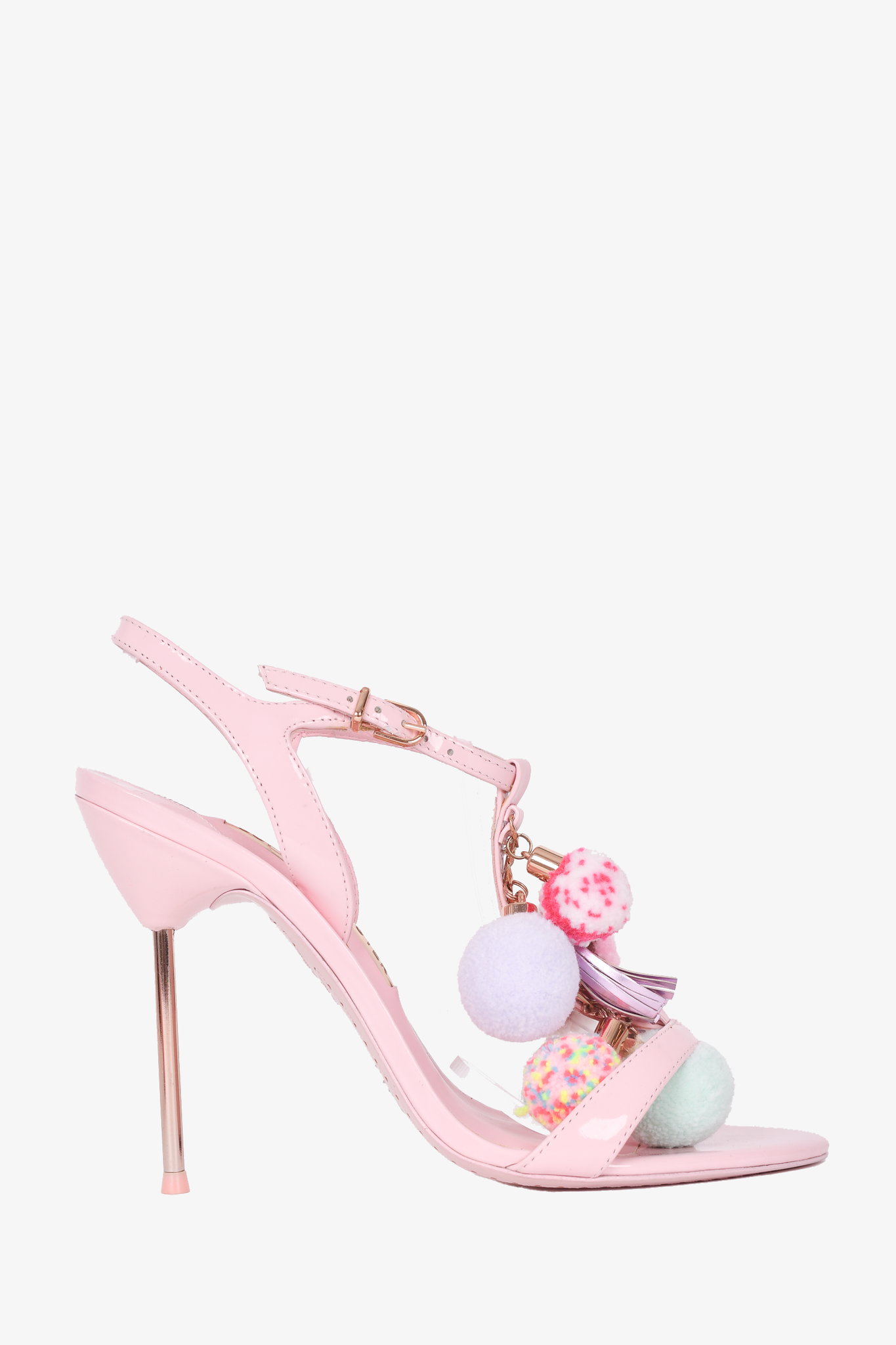 Pink on sale patent sandals