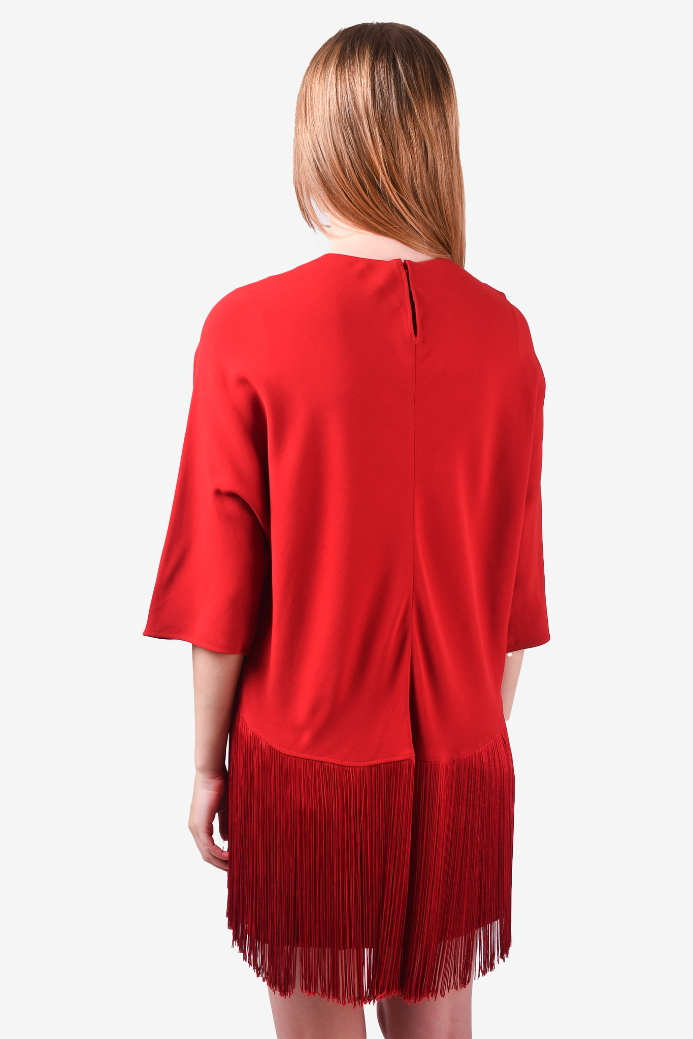 Stella mccartney on sale red fringe dress