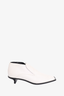 Stella McCartney White Leather Square Toe Mules Size 38.5