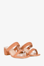 Stuart Weitzman Terracotta Braided Heeled Sandals Size 8