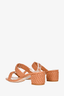 Stuart Weitzman Terracotta Braided Heeled Sandals Size 8