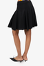 T By Alexander Wang Black Pleated Neoprene Mini Skirt Size M