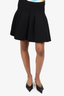 T By Alexander Wang Black Pleated Neoprene Mini Skirt Size M