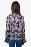 Temperley London Blue Printed "Lost at Sea" Blouse Size 6