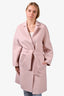 Tempo Pink Cashmere Wrap Coat Size 40