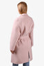 Tempo Pink Cashmere Wrap Coat Size 40