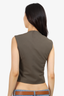 The Frankie Shop Olive Maesa Asymmetric Woven Vest Size XS