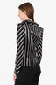 The Room Black/White Striped Jacket Size 4