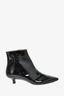 The Row Black Patent Kitten Heel Ankle Boots Size 36.5