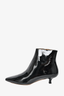 The Row Black Patent Kitten Heel Ankle Boots Size 36.5