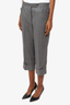 Thom Browne Grey Wool Capri Pants Size 2