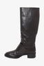 Tod's Black Leather Lace-Up Boots Size 38.5