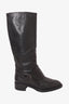 Tod's Black Leather Lace-Up Boots Size 38.5