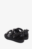 Toga Pulla Black Leather Buckled Flat Sandals Size 38