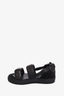 Toga Pulla Black Leather Buckled Flat Sandals Size 38