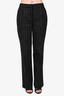 Tomaso Black/Brown Striped Elbow Patch Blazer + Trouser Set Size 46