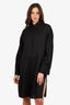 Toteme Black Oversized Button-up Shirt Dress Size S