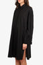 Toteme Black Oversized Button-up Shirt Dress Size S