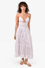 Tularosa White Eyelet Button-Down Maxi Dress Size XS