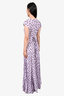 Tularosa White/Purple Polka Dot 'Sid' Wrap Dress Size XS