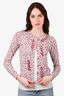 Twinset Pink Floral Embellished Cardigan Size M