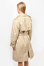 VIntage Burberry Brown Double Breasted Belted Trench Coat Estimated Size L