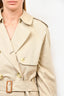 VIntage Burberry Brown Double Breasted Belted Trench Coat Estimated Size L