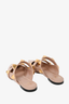 Valentino Beige Leather Rockstud Slip On Pointed Flats Size 36.5