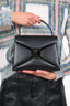 Valentino Black One Stud Mini Flap Top Handle Bag (No Strap)