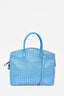 Valentino Blue Rockstud Dome Tote with Strap