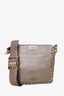 Valentino Gold Metallic Rockstud Flip Lock Messenger Bag