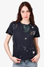 Valentino Navy Cotton Constellation Printed T-Shirt Size XS (As Is)