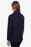 Valentino Navy Wool Rockstud Double Breast Coat Size 6