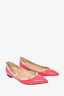 Valentino Pink Patent Leather Rockstud Flats Size 35.5