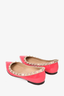 Valentino Pink Patent Leather Rockstud Flats Size 35.5