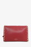 Valentino Red Leather Rockstud Crossbody