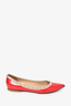 Valentino Red Patent Leather Rockstud Flats Size 39