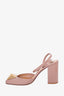 Valentino Rose Patent One Stud Heels Size 39