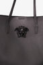 Versace Black Leather Medusa Tote with Pouch