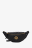 Versace Black Leather Quilted Medusa Belt Bag