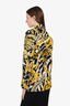 Versace Black/White/Yellow Barque Print Blazer Size 38